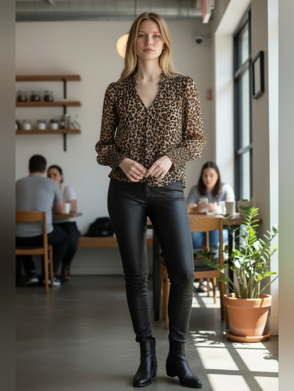 Veronica Beard Leopard Print Women's Top